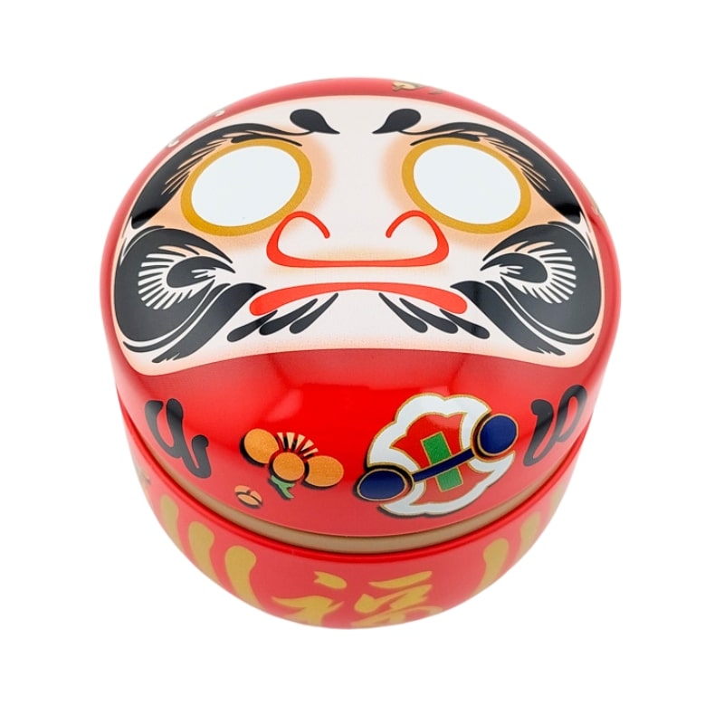 Boîte à Thé Style Japonais - Akai Daruma