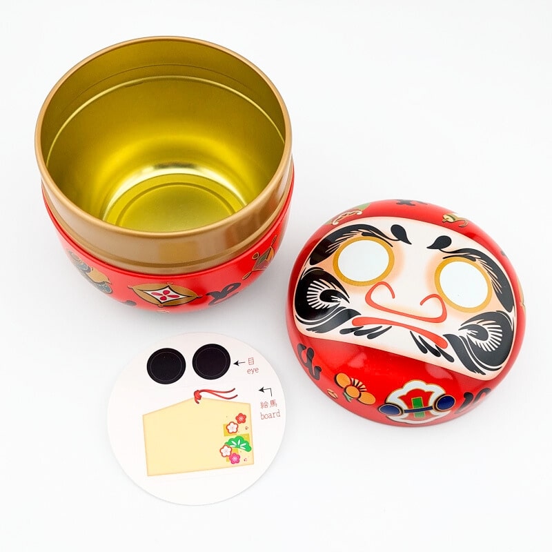 Boîte à Thé Style Japonais - Akai Daruma