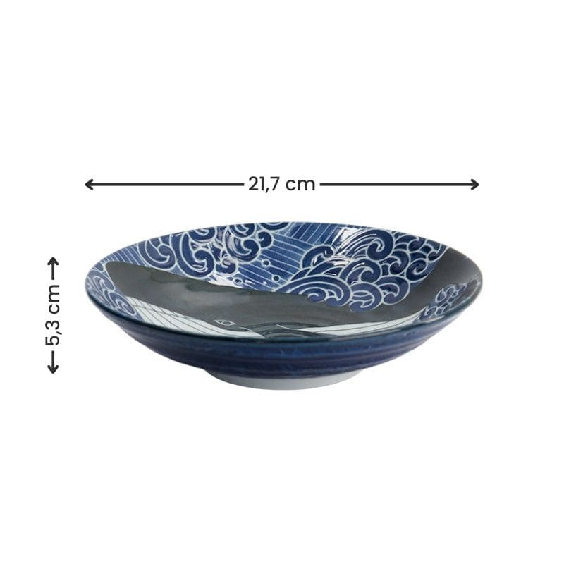 Assiette Japonaise - Baleine