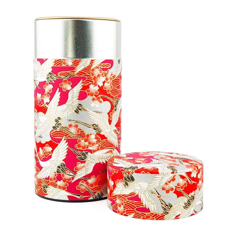Boîte à Thé Japonaise Washi Tsuru