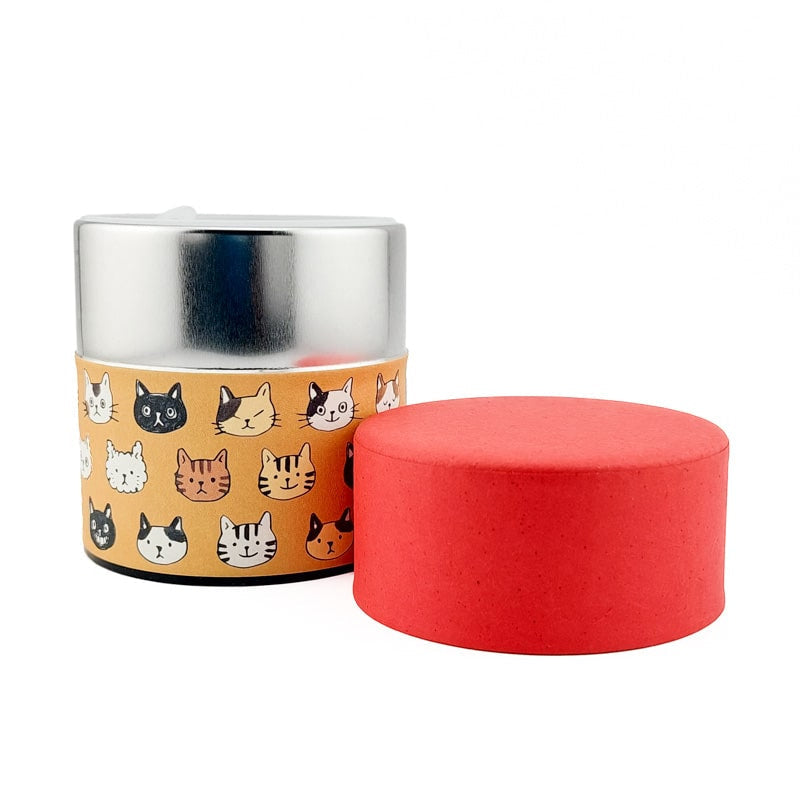Petite Boîte à Thé Japonaise Cat Face
