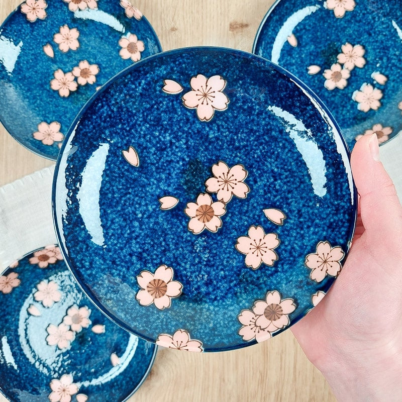 Coffret 5 Assiettes Japonaises Sakura