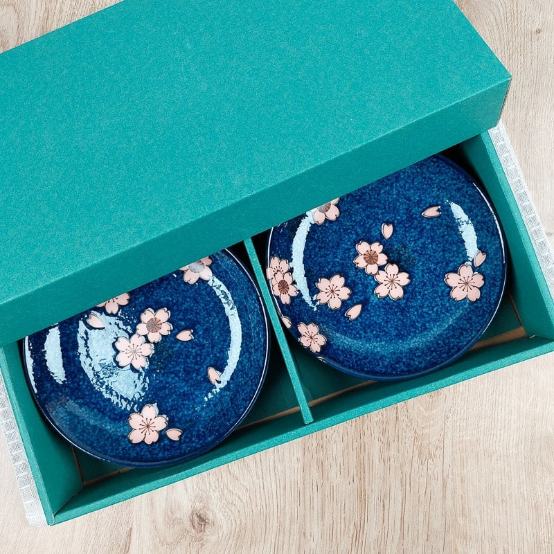 Coffret 5 Assiettes Japonaises Sakura