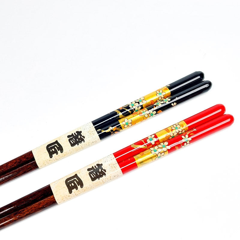 Set Baguettes Japonaises Dorées