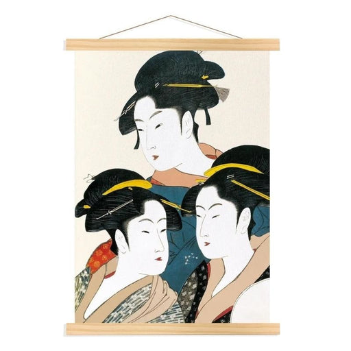 Tableau Japonais Trois Beautés | Ramen Nation