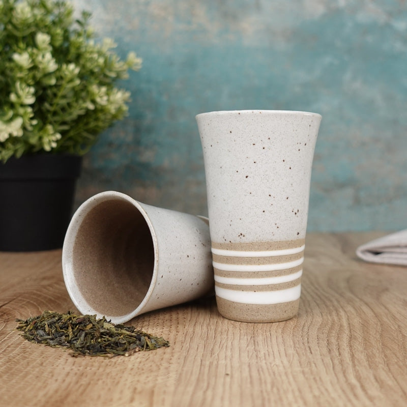Tasse Japonaise Terre Cuite Blanc