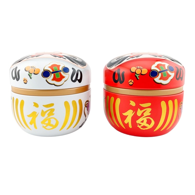 Boîtes à Thé Japonaises - Lot de 2 - Daruma