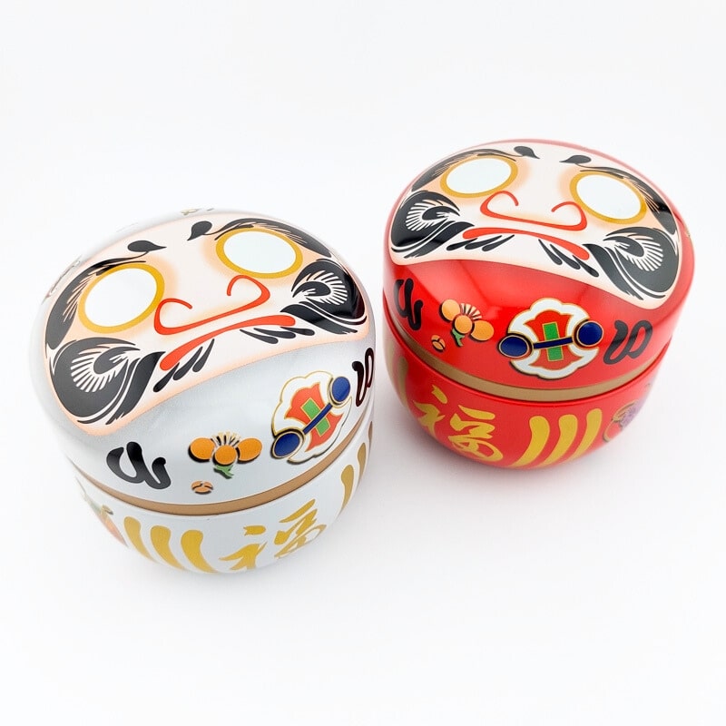 Boîtes à Thé Japonaises - Lot de 2 - Daruma