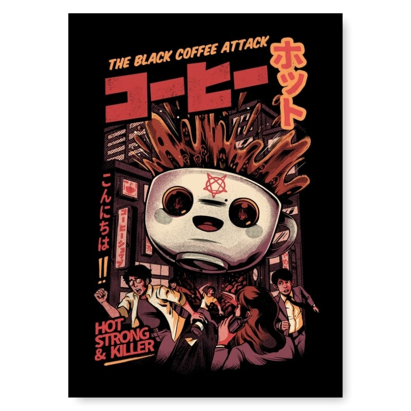 Affiche Japonaise Black Coffee - A3