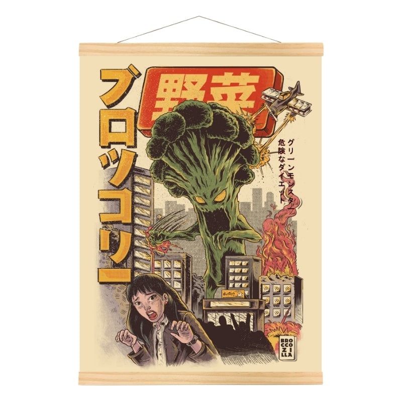 Affiche Japonaise Broccozilla - A3