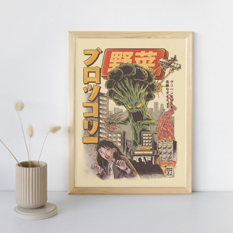 Affiche Japonaise Broccozilla - A3