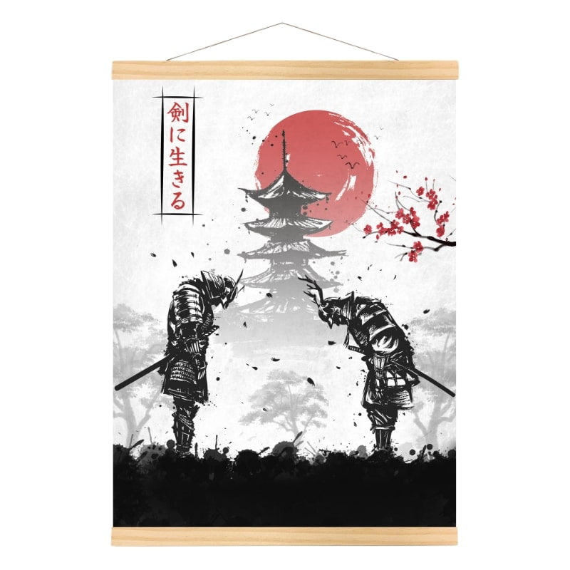 Affiche Japonaise Duel de Samouraï - A3