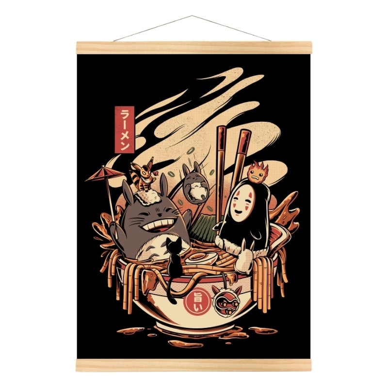 Affiche Japonaise Ghibli Ramen - A3