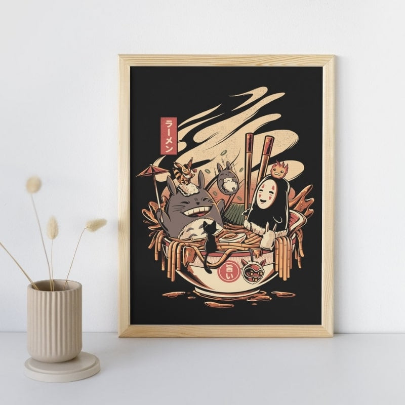 Affiche Japonaise Ghibli Ramen - A3