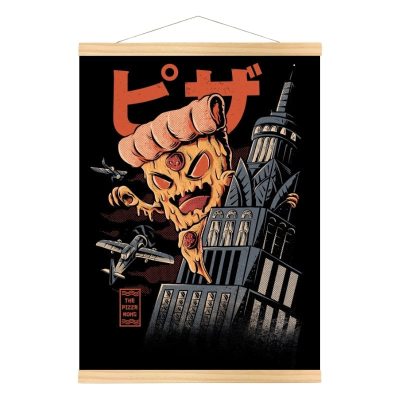 Affiche Japonaise Godpizza - A3