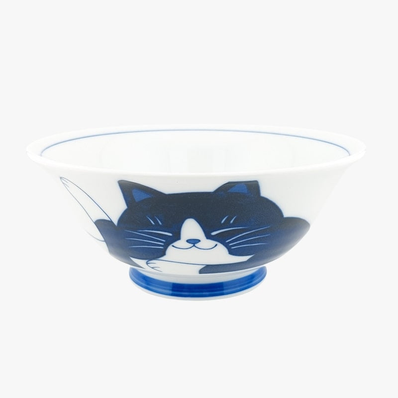 Bol Japonais Chat Bleu