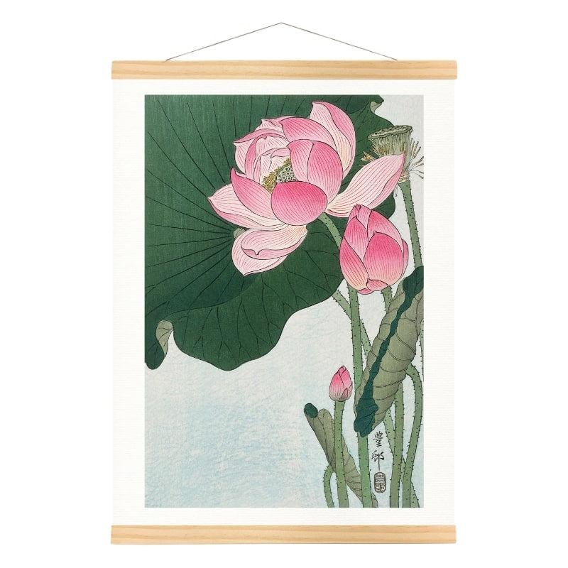 Estampe Japonaise Fleur de Lotus - A3