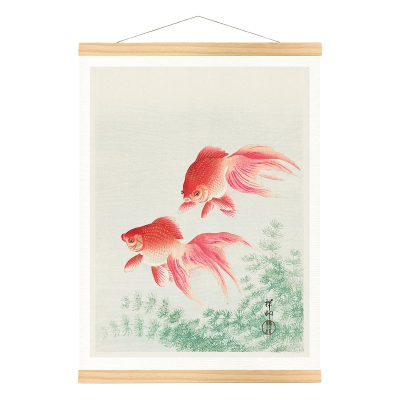 Estampe Japonaise Poissons Rouges - A3