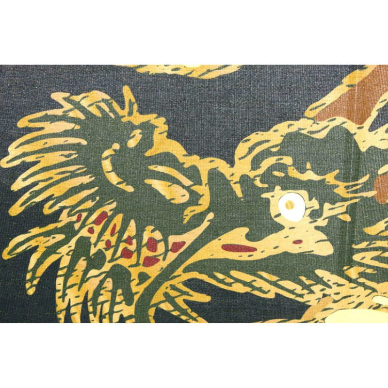 Noren Japonais Dragon Doré - 85 x 150 cm