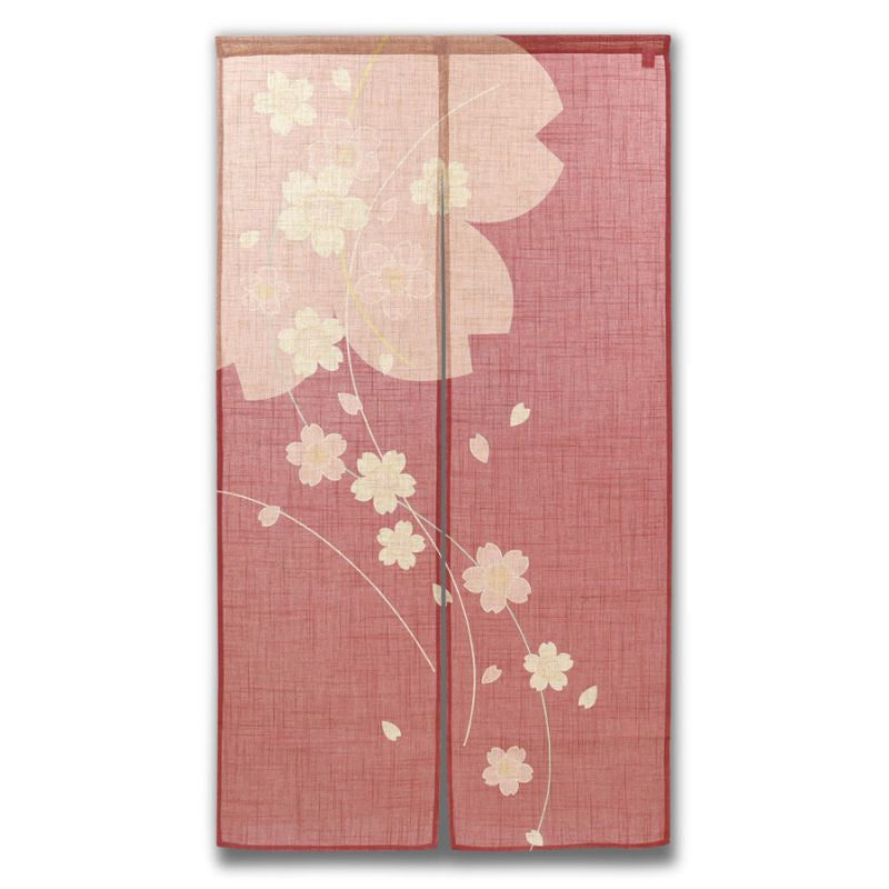 Noren Japonais Fleur Sakura - 85 x 150 cm