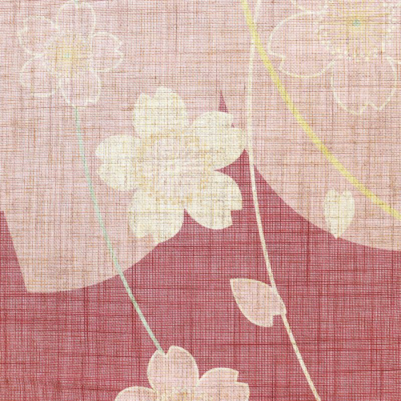 Noren Japonais Fleur Sakura - 85 x 150 cm