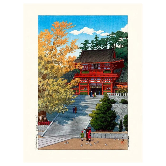 Affiche Japonaise Sanctuaire Kamakura - A3 | Ramen Nation