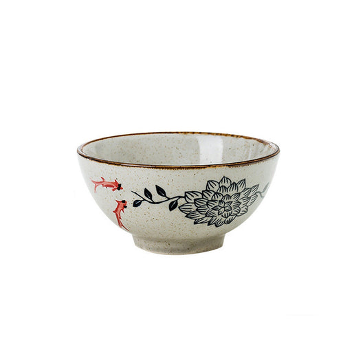 Cuenco de arroz de cerámica con flor de loto | Ramen Nation