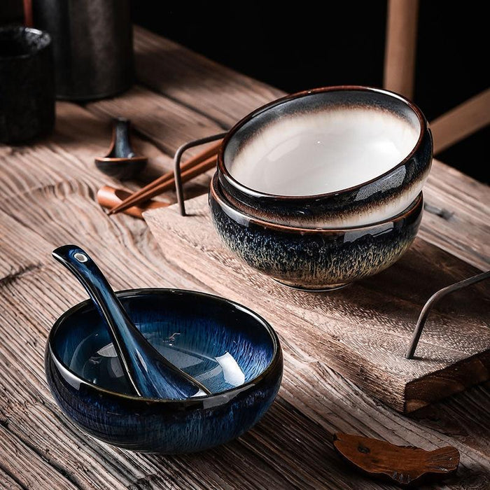 Cuenco de arroz de cerámica japonés tradicional | Ramen Nation