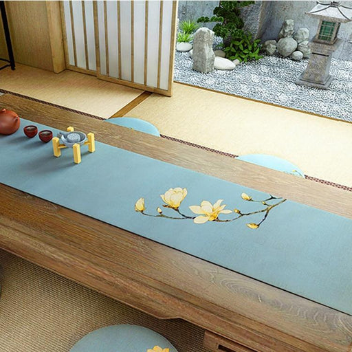 Chemin de Table Japonais Motifs Fleurs de Magnolia | Ramen Nation