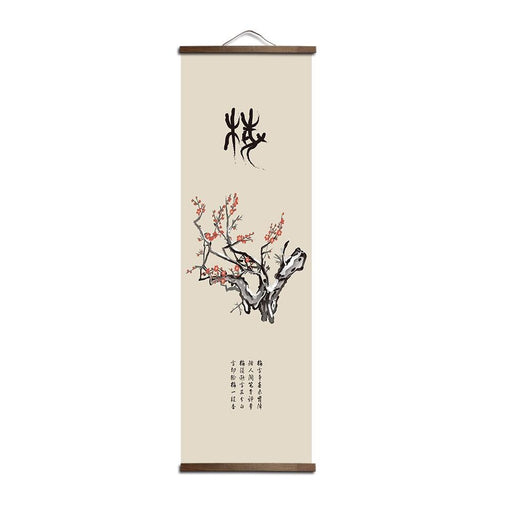 Tapisserie Japonaise Suspendue Motif Fleur Fleurs de Prunier | Ramen Nation
