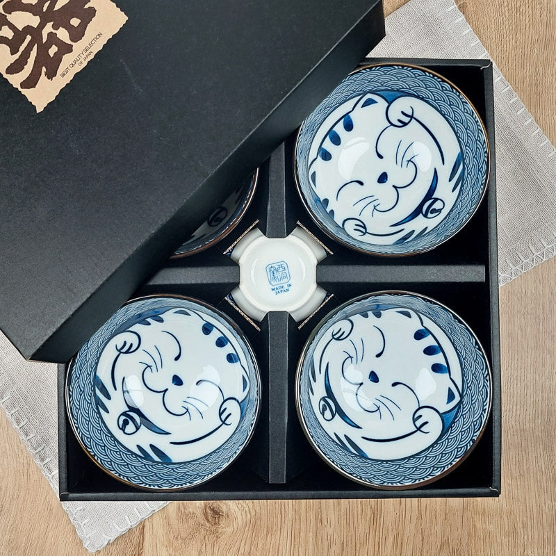 Coffret 5 Bols Maneki Neko