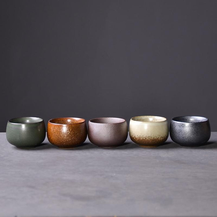Coffret haut de gamme de 5 tasses à thé en céramique | Ramen Nation