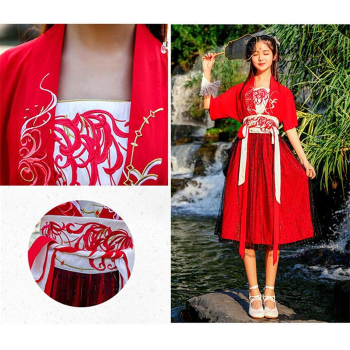 Kimono Japonés Mujer Largo Rojo | Ramen Nation