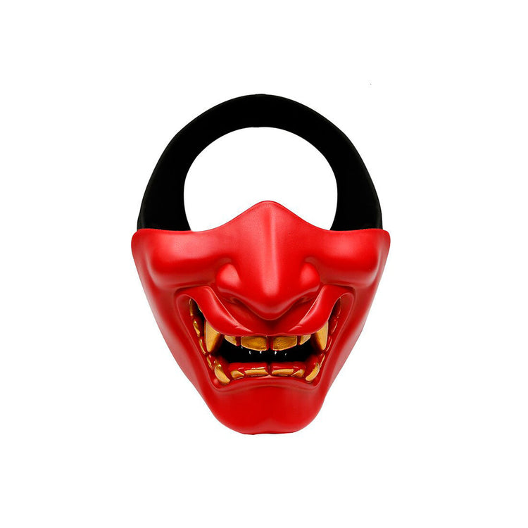 Demi-masque Démon Japonais Oni Rouge | Ramen Nation
