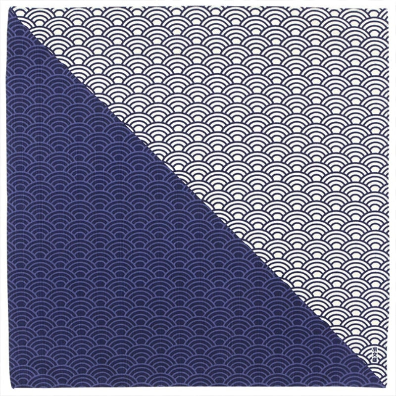 Furoshiki Japonais Seigaiha - 50cm x 50cm