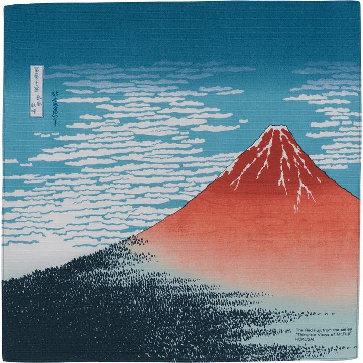 Furoshiki Mont Fuji Rouge