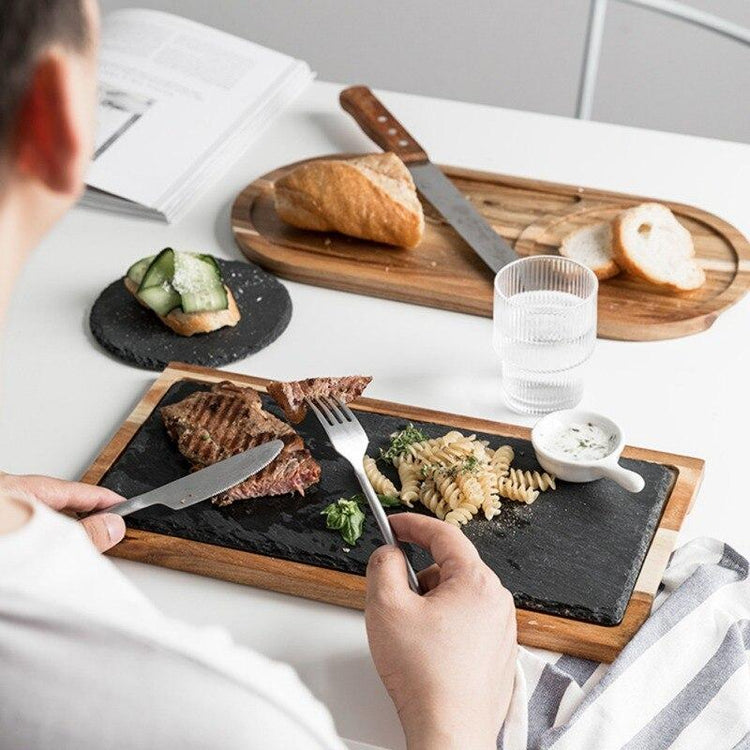 Assiette Japonaise en bois avec Ardoise | Ramen Nation
