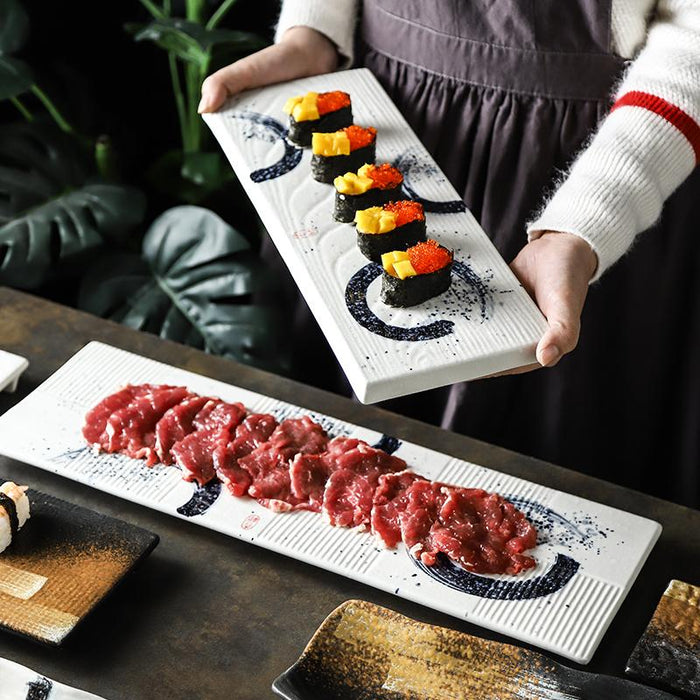 Grande Assiette Traditionnelle Japonaise à Sushi | Ramen Nation
