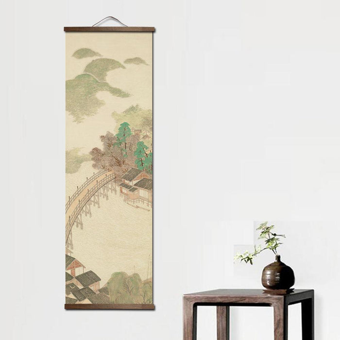 Arazzo da parete in stile giapponese con gancio in legno | Ramen Nation
