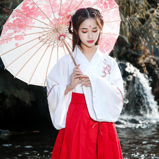 Kimono Japonais Traditionnel Femme - Rouge | Ramen Nation