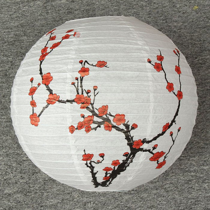 Lanterne en Papier Cerisier Sakura Blanc | Ramen Nation