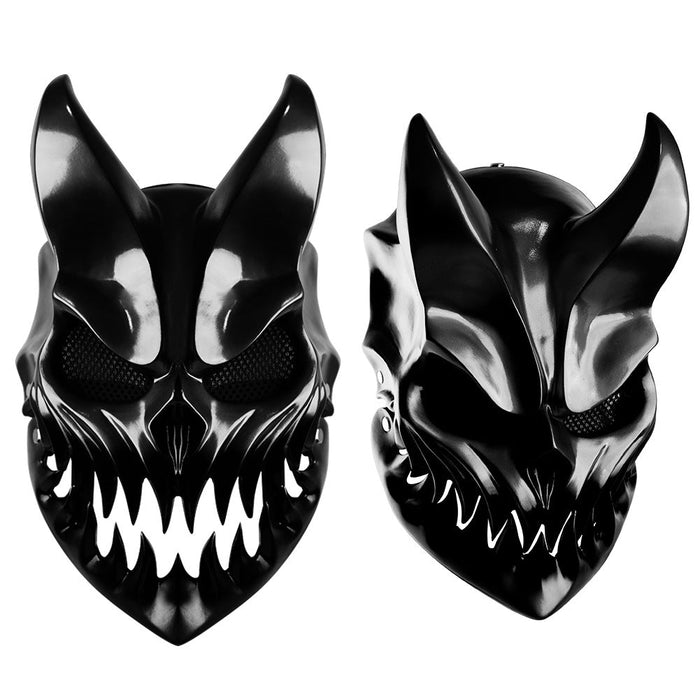 Masque Démon Japonais avec Bouche Modulable Noir | Ramen Nation