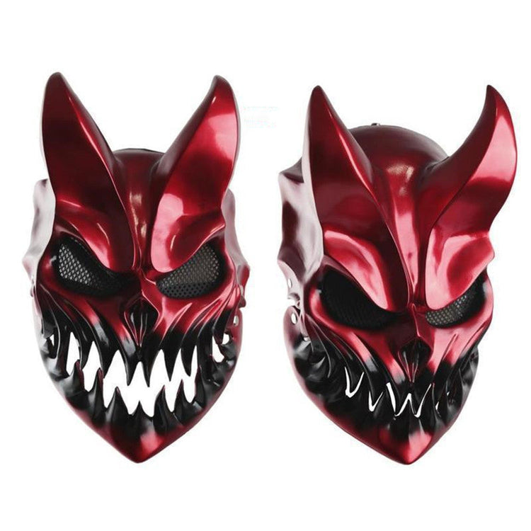 Masque Démon Japonais avec Bouche Modulable Rouge | Ramen Nation