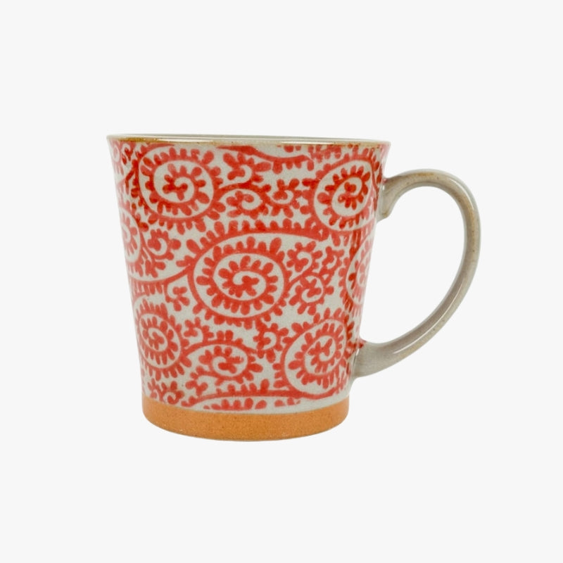 Mug Japonais Karakusa Rouge