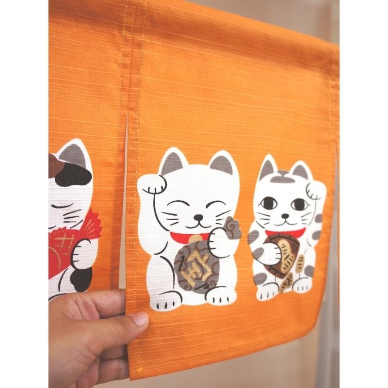 Noren Court Orange Neko