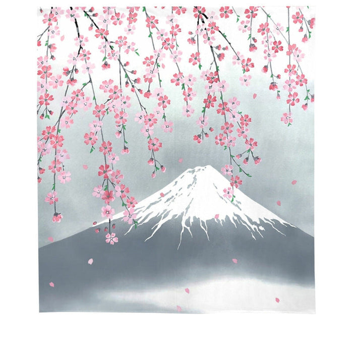 Noren Japonais Cerisier & Fuji - 85 x 90 cm | Ramen Nation