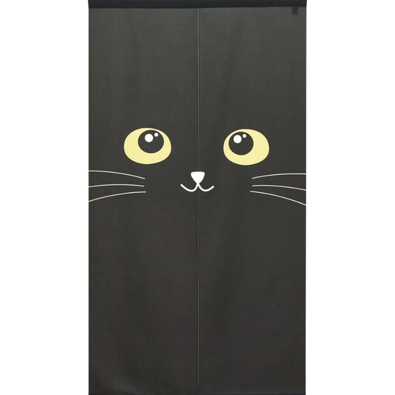 Noren Japonais Chat Noir