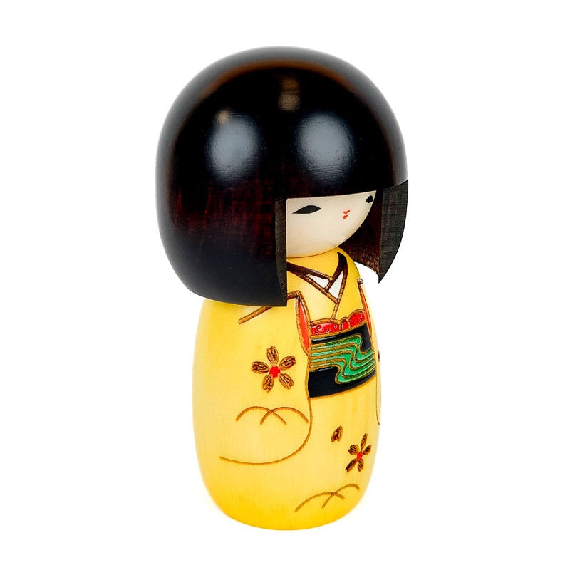 Poupée Kokeshi Jaune