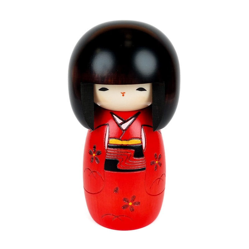 Poupée Kokeshi Rouge