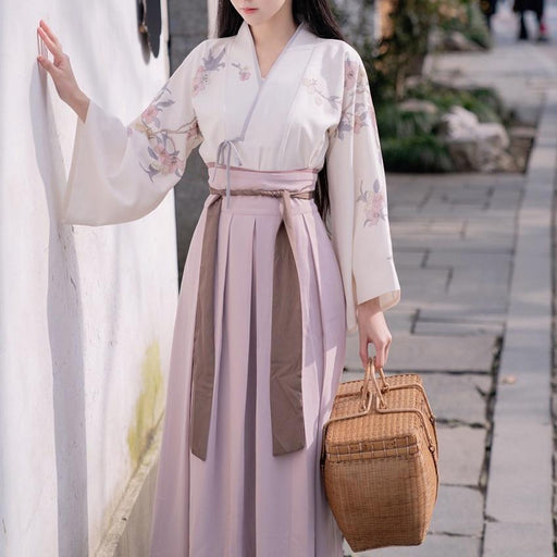 Robe Japonaise Traditionnelle Sakura - Longue | Ramen Nation